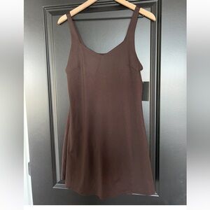 Danskin challenger athletic Dress w/ bra and shorts chocolate brown size L NWT